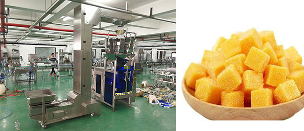 芒果干食品包裝機械實拍圖