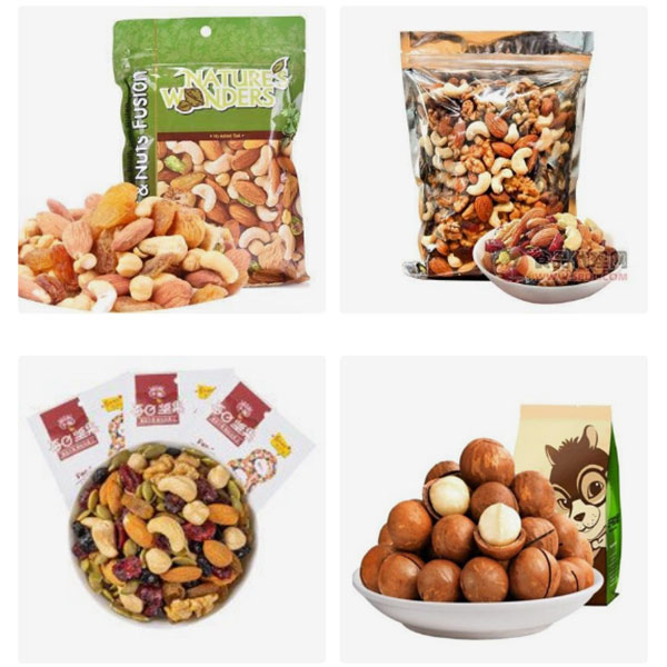 芒果干食品包裝機械樣品展示圖