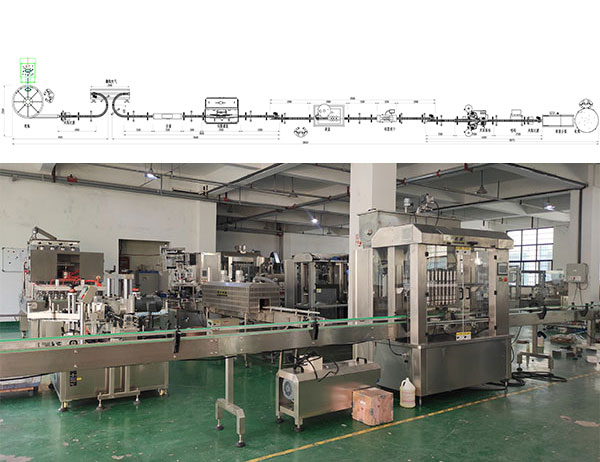 香椿醬灌裝機生產(chǎn)線設計圖